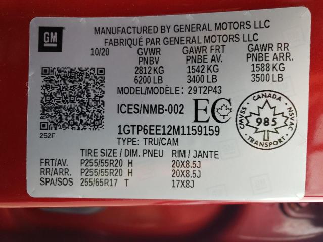2021 GMC CANYON DEN - 1GTP6EE12M1159159