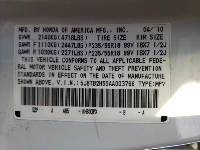 5J8TB2H55AA003766 Acura Rdx Technology