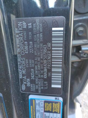 KNAGM4AD8F5079843 KIA OPTIMA HYBRID