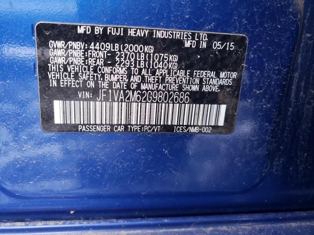 JF1VA2M62G9802686 Subaru Wrx Sti