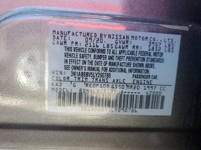 3N1AB8BV5LY290786 Nissan SENTRA S