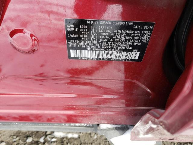 4S4WMAMD7K3405755 Subaru Ascent Limited
