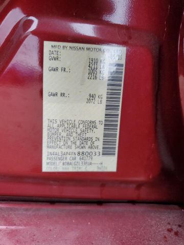 1N4AL3AP4FN880033 Nissan ALTIMA 2.5