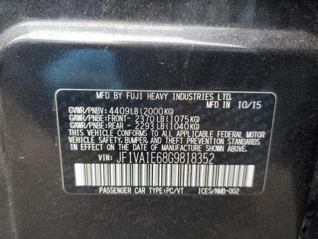 2016 SUBARU WRX PREMIU - JF1VA1E68G9818352