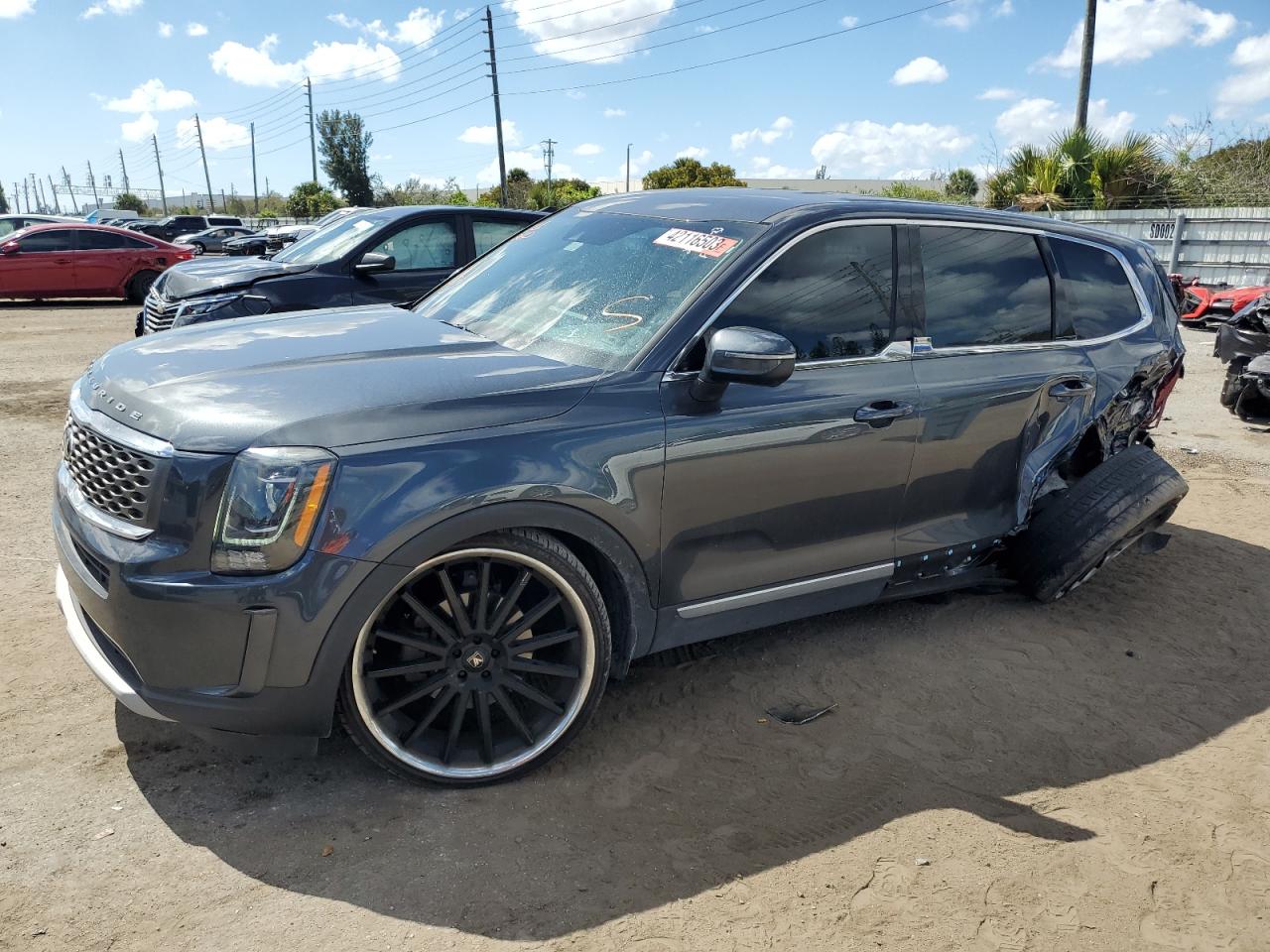2020 Kia Telluride Lx na sprzedaż w Miami, FL - All Over