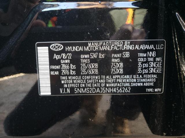 2022 HYUNDAI SANTA FE S - 5NMS2DAJ5NH456262