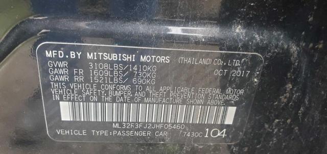 2018 MITSUBISHI MIRAGE G4 - ML32F3FJ2JHF05460