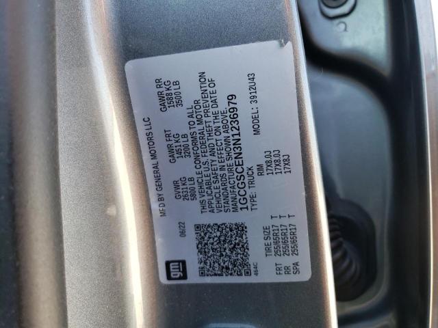 2022 CHEVROLET COLORADO L 1GCGSCEN3N1236979