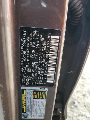 2015 HYUNDAI SANTA FE G - KM8SM4HF6FU101733
