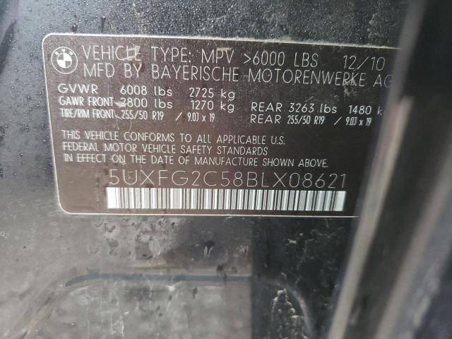 5UXFG2C58BLX08621 BMW X6 Xdrive35i
