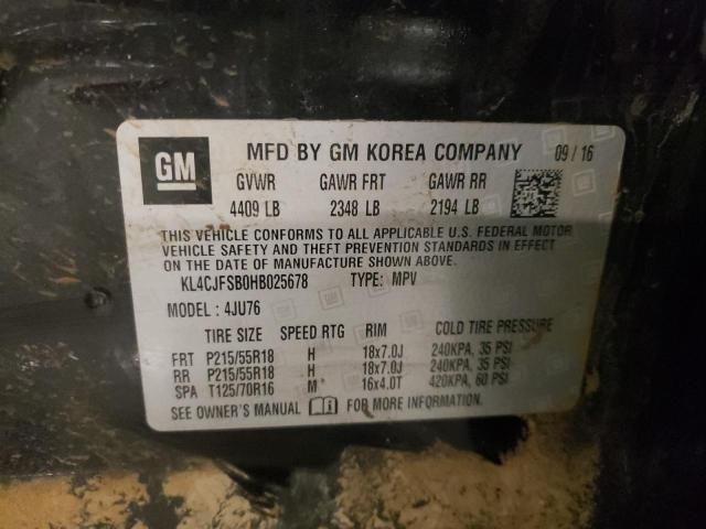 2017 BUICK ENCORE PRE - KL4CJFSB0HB025678