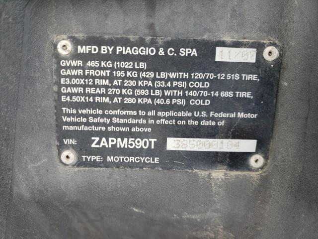 2008 PIAGGIO MP3 400 ZAPM590T385000184