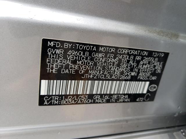 2020 LEXUS GS 350 BAS - JTHFZ1CL5LA012668
