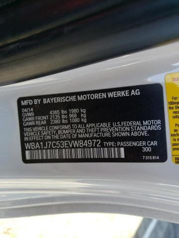 VIN WBA1J7C53EVW84972 2014 BMW 2 Series, M235I no.13