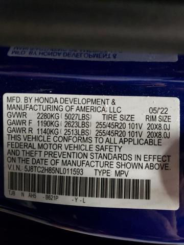 2022 ACURA RDX A-SPEC - 5J8TC2H85NL011593