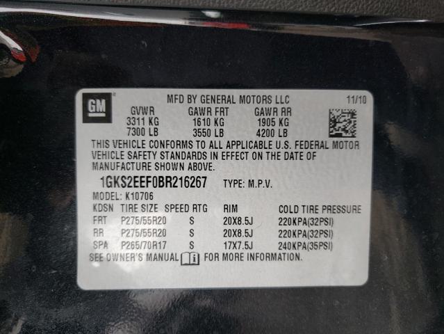 1GKS2EEF0BR216267 GMC YUKON DENALI