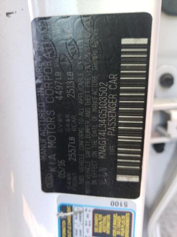 KNAGT4L34G5103502 KIA Optima Lx