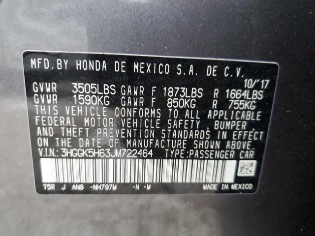2018 HONDA FIT SPORT - 3HGGK5H63JM722464