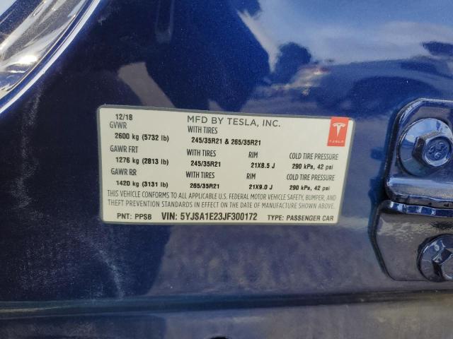5YJSA1E23JF300172 Tesla MODEL S