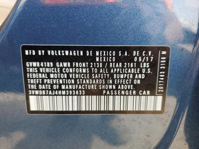 2017 VOLKSWAGEN JETTA SE - 3VWDB7AJ4HM393633