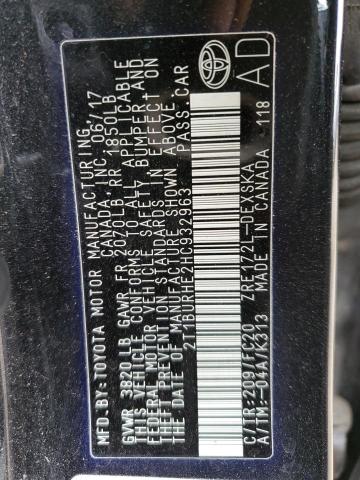 2017 TOYOTA COROLLA L 2T1BURHE2HC932963