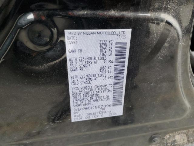 5N1AT2MV3FC907096 Nissan ROGUE S