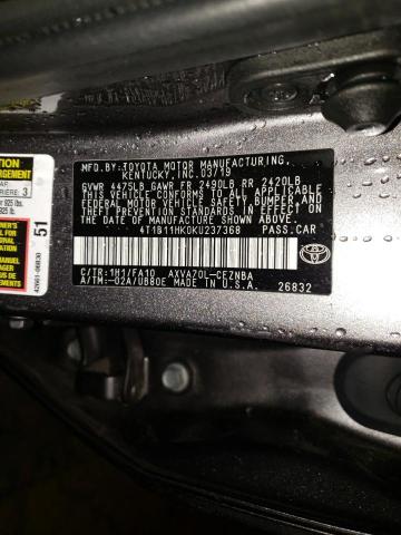 2019 TOYOTA CAMRY L - 4T1B11HK0KU237368