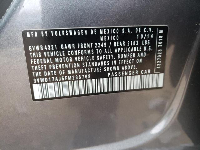 2015 VOLKSWAGEN JETTA SE - 3VWD17AJ5FM235768