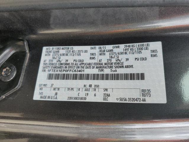 2015 FORD F150 SUPER 1FTEX1EP0FFC63401
