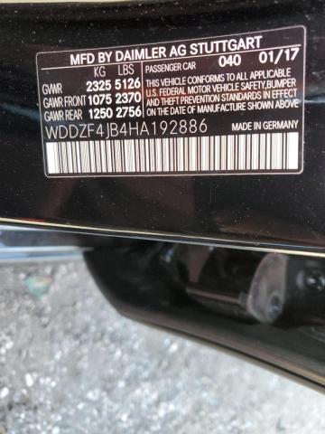 2017 MERCEDES-BENZ E 300 WDDZF4JB4HA192886