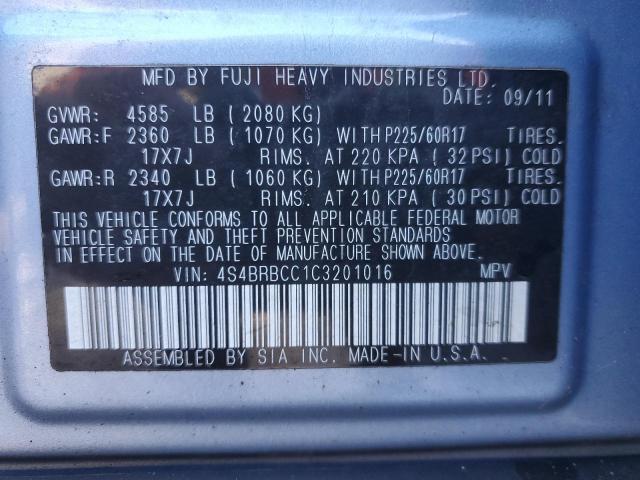 4S4BRBCC1C3201016 Subaru Outback 2.5i Premium