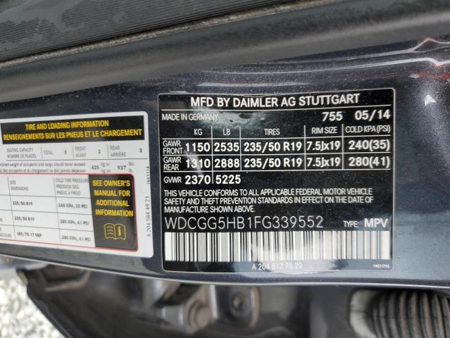 2015 MERCEDES-BENZ GLK 350 - WDCGG5HB1FG339552