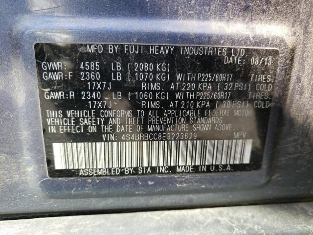 4S4BRBCC8E3223629 Subaru Outback 2.5i Premium