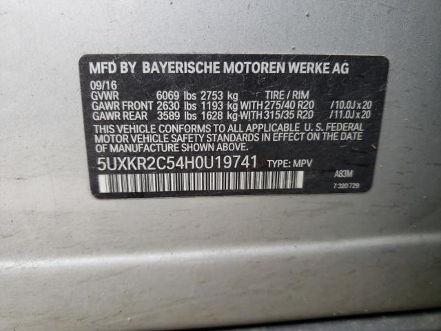 2017 BMW X5 SDRIVE3 - 5UXKR2C54H0U19741