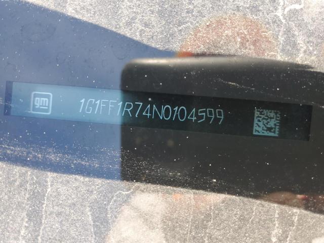 2022 CHEVROLET CAMARO LT1 1G1FF1R74N0104599