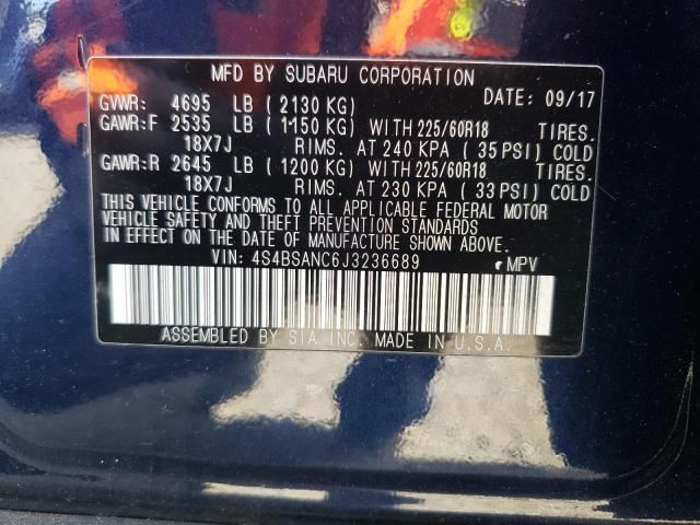 4S4BSANC6J3236689 Subaru Outback 2.5i Limited