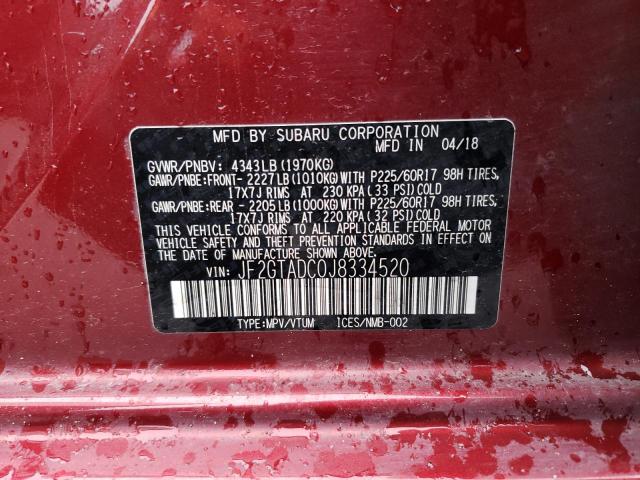 JF2GTADC0J8334520 Subaru Crosstrek Premium