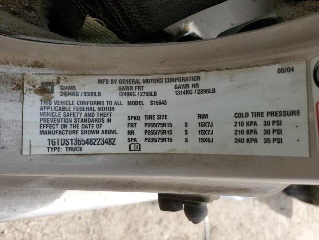 1GTDS136548223482 GMC Canyon