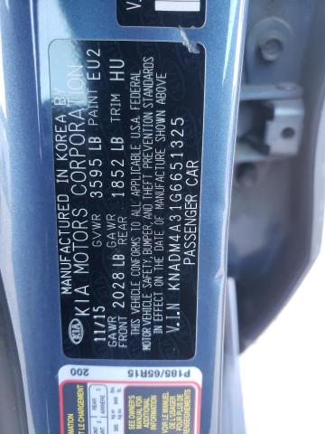 KNADM4A31G6651325 KIA RIO LX