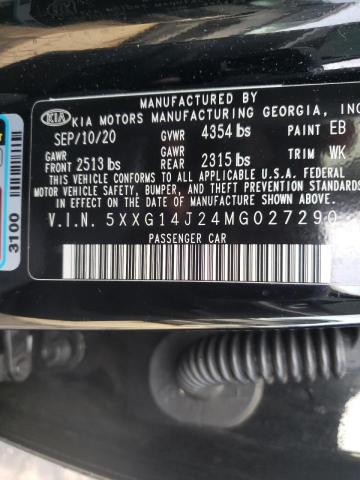 5XXG14J24MG027290 KIA K5 LXS