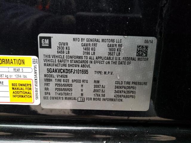 5GAKVCKD5FJ101695 Buick Enclave