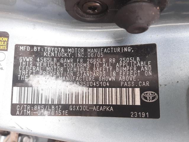 4T1BK36B35U045104 | 2005 Toyota avalon xl