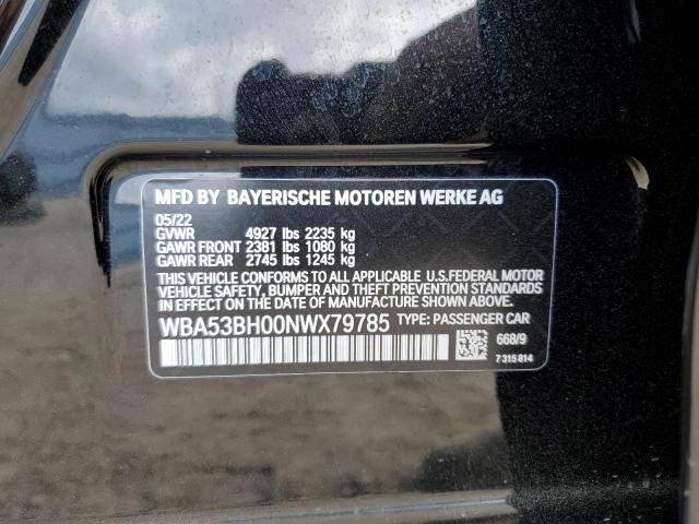 WBA53BH00NWX79785 BMW 530 I