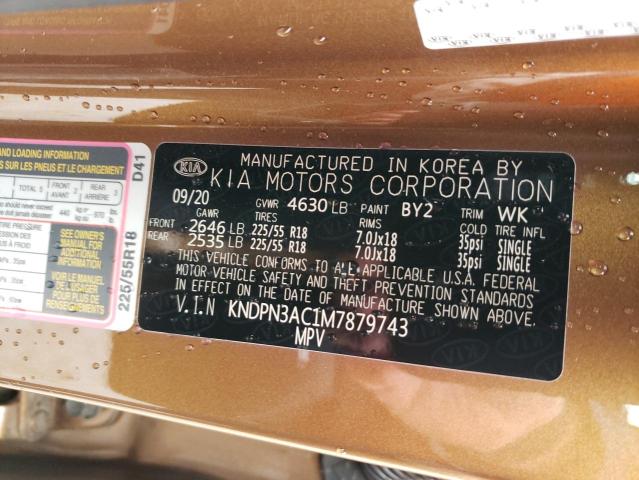 KNDPN3AC1M7879743 KIA Sportage Ex