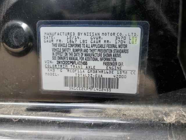 3N1CE2CP9FL402455 Nissan Versa Note S
