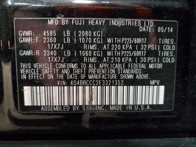 4S4BRCCC2E3321352 Subaru Outback 2.5i Premium