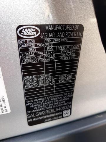 SALGW2RE6LA408324 Land Rover Range Rover Sv Autobiography Dynamic