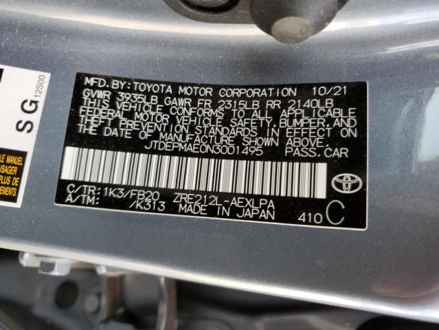 2022 TOYOTA COROLLA LE JTDEPMAE0N3001495