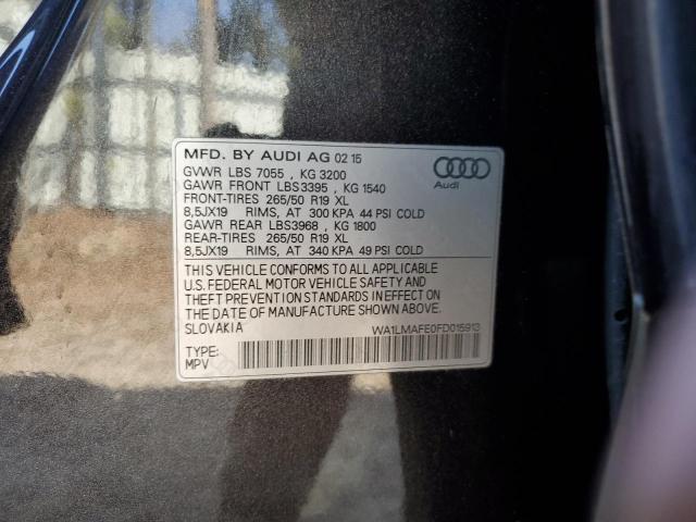 2015 AUDI Q7 TDI PRE - WA1LMAFE0FD015913