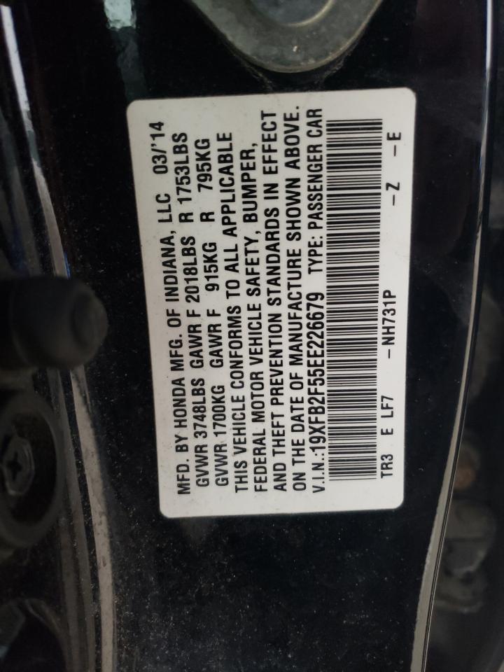 19XFB2F55EE226679 2014 Honda Civic Lx